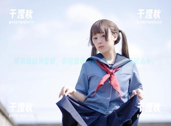 胡桃喵的贝雷帽，原图就像一首旋律，久久萦绕心头。